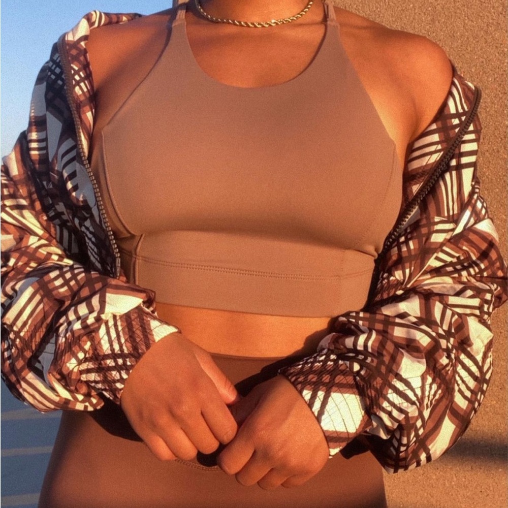 Brown Plaid Ethos Jacket - Balance Athletica, now Vitality